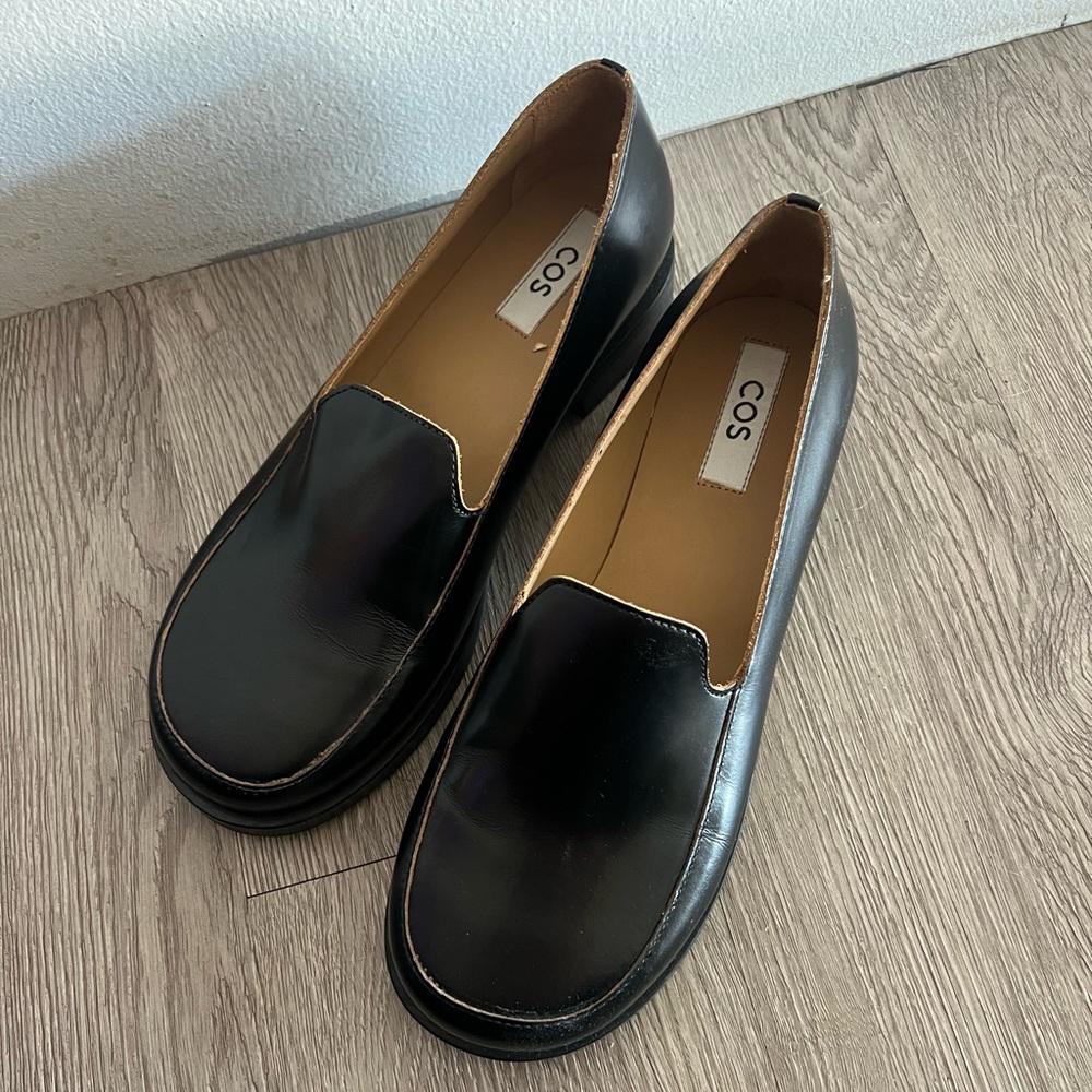 COS Leather Moccasin Loafers